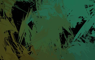 Sanatsal soyut arkaplan. Doku boyalı duvar kağıdı. Boya darbeleriyle yaratıcı bir illüstrasyon. Fırça desenli resim.