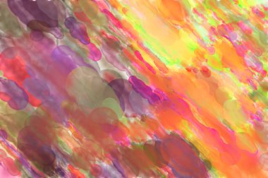 Çağdaş sanat. El yapımı resim. Modern sanat eserleri. Yüzeyde suluboya fırça darbeleriyle resim yapmak. 2D çizim. Sanatsal arkaplan resmi. Tablo üzerinde soyut resim. Renkli doku.