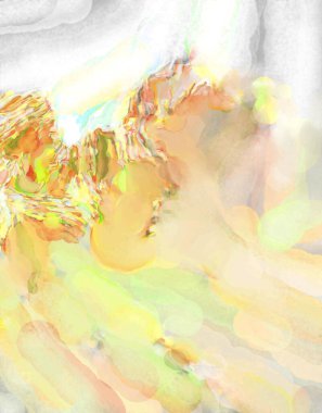 Taranmış Boyalı Soyut Arkaplan. Fırça darbesi ile boyanmış. Boya darbeleri. 2B Görüntü.