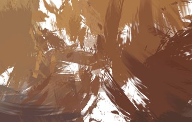 Renkli fırça darbelerinin 2B çizimi. Dekoratif doku resmi. Canlı boya desenli arka plan. Kaotik fırça darbeleri resim.