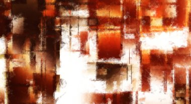 Modern sanat. Renkli çağdaş sanat eserleri. Renkli boya darbeleri. Soyut arkaplanda fırça darbeleri. Fırça boyası. Eşsiz duvar sanatı.