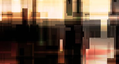 Fütürist soyut geometrik duvar kağıdı. Geometrik renkli şekiller. Dikdörtgen şekilli arka plan. Bir teknolojinin dijital illüstrasyonuName.