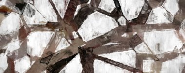 Soyut arkaplanda pürüzlü fırça darbeleri. Fırça boyası. Renkli boya darbeleri. Eşsiz duvar sanatı. Tuvaldeki modern sanat. Renkli çağdaş sanat eserleri. 