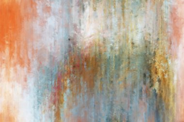 Modern sanat. Renkli çağdaş sanat eserleri. Renkli boya darbeleri. Soyut arkaplanda fırça darbeleri. Fırça boyası. Eşsiz duvar sanatı.