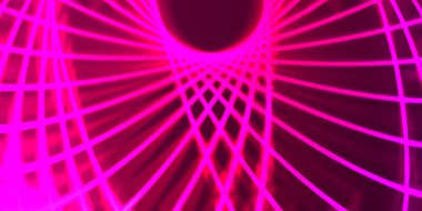 Işık dalgalarının neon renkli soyut tasarımı. Dijital arka plan ve neon ışığı parlama efekti. Parlak ışınlar duvar kağıdı.