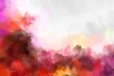 Sanatsal soyut arkaplan. Doku boyalı duvar kağıdı. Boya darbeleriyle yaratıcı bir illüstrasyon. Fırça desenli resim.