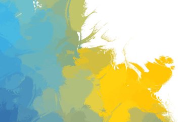 Duvar sanatı Eşsiz ve yaratıcı illüstrasyon. Fırça darbesi ile boyanmış. Renkli fırça darbelerinin soyut arkaplanı. Fırçalanmış canlı duvar kâğıdı. Boyalı sanatsal yaratım.