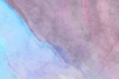 Yumuşak suluboya duvar kağıdı. Hafifçe fırçalanmış renkleri olan sanatsal bir resim. Pastel renkler arkaplana dokunmuş. Soyut duvar sanatı..