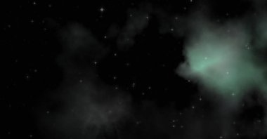 Galaksi uzayındaki yıldız alanı renkli nebula ile. Uzayın derinliklerinin bilim kurgu geçmişi. Ruhsal duvar kağıdı.