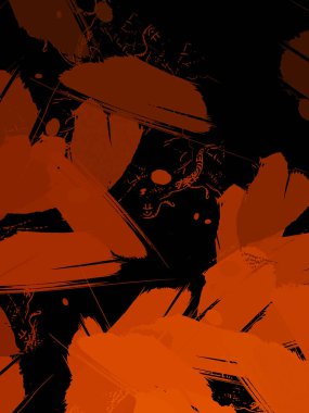 Duvar sanatı Eşsiz ve yaratıcı illüstrasyon. Fırça darbesi ile boyanmış. Renkli fırça darbelerinin soyut arkaplanı. Fırçalanmış canlı duvar kâğıdı. Boyalı sanatsal yaratım.