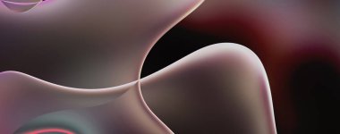 Soyut arkaplan. Değişken renk değişim dalgaları, dinamik hareketlerle. Işık dalgalarının neon renkli soyut tasarımı. Duvar kağıdı, afiş, arkaplan, kart, kitap illüstrasyonu, web sitesi.