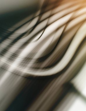 Soyut, enerjik bir arkaplan. Renkli, dalgalı duvar kâğıdı. Grafik çizimi. Üst üste gelen yumuşak dalgalı çizgiler.