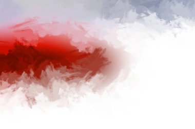 Renkli fırça darbelerinin 2D çizimi. Dekoratif desenli resim. canlı boya desenli arkaplan.