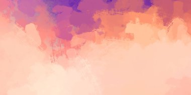 Taranmış Boyalı Soyut Arkaplan. Vahşi kaotik fırça darbeleri. Boya darbeleri. 2D İllüstrasyon. Fırça darbeli resim.