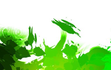 Taranmış Boyalı Soyut Arkaplan. Vahşi kaotik fırça darbeleri. Boya darbeleri. 2D İllüstrasyon. Fırça darbeli resim. 