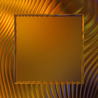 Soyut çerçeveli arkaplan. Renkli, canlı, dalgalı bir duvar kağıdı. Merkezi çerçeveli yaratıcı grafik 2d çizim. Dinamik şekilli modaya uygun sıvı örtüsü.