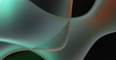 Soyut arkaplan. Değişken renk değişim dalgaları, dinamik hareketlerle. Işık dalgalarının neon renkli soyut tasarımı. Duvar kağıdı, afiş, arkaplan, kart, kitap illüstrasyonu, web sitesi.