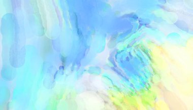 Yumuşak suluboya duvar kağıdı. Hafifçe fırçalanmış renkleri olan sanatsal bir resim. Pastel renkler arkaplana dokunmuş. Soyut duvar sanatı..