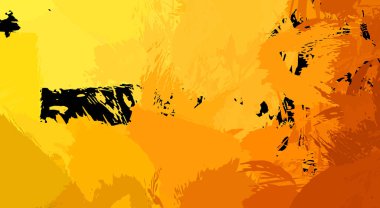 Canlı fırça darbeleriyle boyanmış. Renkli desenli resim. Fırçalanmış duvar kağıdını boya.