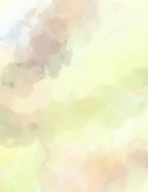 Pastel renklerde suluboya resim. Poster, duvar sanatı, afiş, kart, kitap kapağı ya da ambalaj için rahatlatıcı kompozisyonun yumuşak renkli çizimi. Modern fırça darbeleri resim.