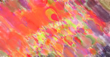 Çağdaş sanat. El yapımı resim. Modern sanat eserleri. Yüzeyde suluboya fırça darbeleriyle resim yapmak. 2D çizim. Sanatsal arkaplan resmi. Tablo üzerinde soyut resim. Renkli doku.