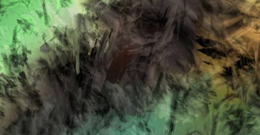 Modern sanat. Taranmış Boyalı Soyut Arkaplan. Fırça darbesi ile boyanmış. Boya darbeleri. 2B Görüntü