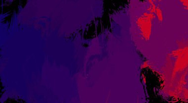 Sanatsal soyut arkaplan. Doku boyalı duvar kağıdı. Boya darbeleriyle yaratıcı bir illüstrasyon. Fırça desenli resim.