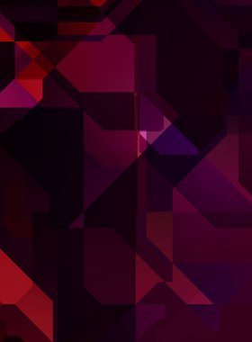 Renkli ve canlı geometrik şekiller katmanları var. Bir teknoloji planının dijital illüstrasyonu. Gelecekçi tasarım şablonu.