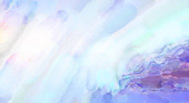 Yumuşak suluboya duvar kağıdı. Hafifçe fırçalanmış renkleri olan sanatsal bir resim. Pastel renkler arkaplana dokunmuş. Soyut duvar sanatı..