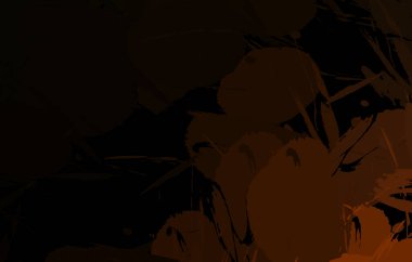 Vahşi fırça darbeleriyle yaratıcı soyut resim. Artistik fırça darbeleriyle donatılmış. Renkli ve canlı bir tasvir. Boyalı sanat.