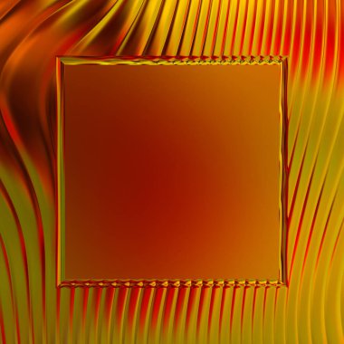 Soyut çerçeveli arkaplan. Renkli, canlı, dalgalı bir duvar kağıdı. Merkezi çerçeveli yaratıcı grafik 2d çizim. Dinamik şekilli modaya uygun sıvı örtüsü.