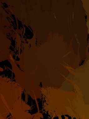 Vahşi fırça darbeleriyle yaratıcı soyut resim. Artistik fırça darbeleriyle donatılmış. Renkli ve canlı bir tasvir. Boyalı sanat.