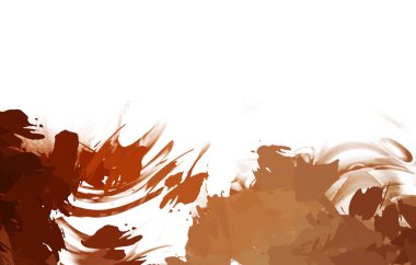 Taranmış Boyalı Soyut Arkaplan. Vahşi kaotik fırça darbeleri. Boya darbeleri. 2D İllüstrasyon. Fırça darbeli resim. 