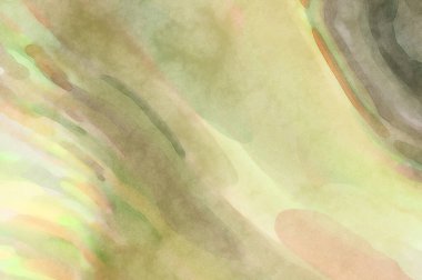 Yumuşak suluboya duvar kağıdı. Hafifçe fırçalanmış renkleri olan sanatsal bir resim. Pastel renkler arkaplana dokunmuş. Soyut duvar sanatı..