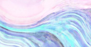 El yapımı sürreal soyut desenli suluboya. Modern sanatsal resim. 2D çizim. Arkaplan boyası karışımı. Yaratıcı duvar sanatı. Çağdaş sanat