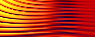 Soyut arkaplan. Renkli dalgalı yansıtıcı duvar kağıdı. Duvar kağıdı, afiş, arkaplan, kart, kitap kapağı veya web sitesi için grafiksel resimleme.