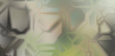 Renkli ve canlı geometrik şekiller katmanları var. Bir teknoloji planının dijital illüstrasyonu. Gelecekçi tasarım şablonu.