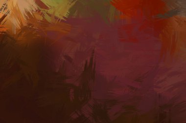 Renkli fırça darbelerinin soyut arkaplanı. fırçalanmış canlı duvar kağıdı. resmedilmiş sanat eseri. Eşsiz ve yaratıcı illüstrasyon.