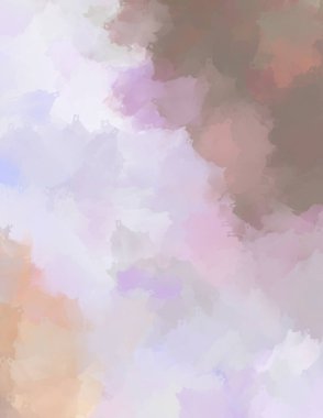 Renkli fırça darbelerinin 2D çizimi. Dekoratif desenli resim. canlı boya desenli arkaplan.