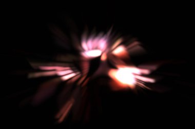 Işık parçacık izleri. Parlayan parçacıkları ve çizgileri olan ışık patlaması yıldızı. Güzel hareketli soyut ışın arkaplanı.