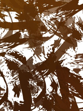 Renkli fırça darbelerinin 2B çizimi. Dekoratif doku resmi. Canlı boya desenli arka plan. Kaotik fırça darbeleri resim.