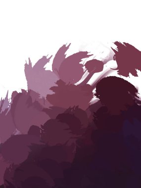 Taranmış Boyalı Soyut Arkaplan. Vahşi kaotik fırça darbeleri. Boya darbeleri. 2D İllüstrasyon. Fırça darbeli resim. 