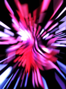 Işık parçacık izleri. Parlayan parçacıkları ve çizgileri olan ışık patlaması yıldızı. Güzel hareketli soyut ışın arkaplanı.