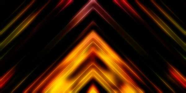 Abstract Stralende Geometrische Lichten Achtergrond Fractale Symmetrische Grafische Illustratie Intersecterende — Stockfoto