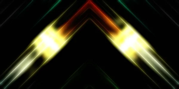 Abstrakte Leuchtende Geometrische Lichter Hintergrund Fraktale Symmetrische Grafische Illustration Überschneidende — Stockfoto