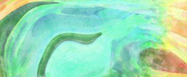 Pastel renklerde suluboya resim. Poster, duvar sanatı, afiş, kart, kitap kapağı ya da ambalaj için rahatlatıcı kompozisyonun yumuşak renkli çizimi. Modern fırça darbeleri resim.