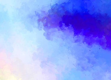 Yaratıcı soyut resim. Artistik fırça darbeleriyle donatılmış. Renkli ve canlı bir illüstrasyon. boyalı sanat.