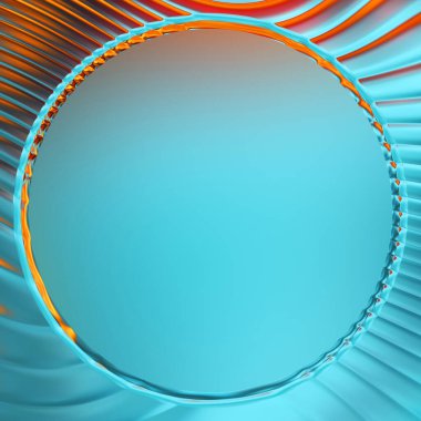 Soyut çerçeveli arkaplan. Renkli, canlı, dalgalı bir duvar kağıdı. Merkezi çerçeveli yaratıcı grafik 2d çizim. Dinamik şekilli modaya uygun sıvı örtüsü.