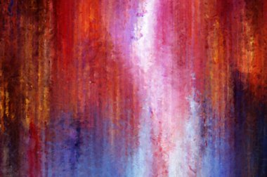 Modern sanat. Renkli çağdaş sanat eserleri. Renkli boya darbeleri. Soyut arkaplanda fırça darbeleri. Fırça boyası. Eşsiz duvar sanatı.