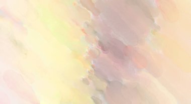 Yumuşak suluboya duvar kağıdı. Hafifçe fırçalanmış renkleri olan sanatsal bir resim. Pastel renkler arkaplana dokunmuş. Soyut duvar sanatı..